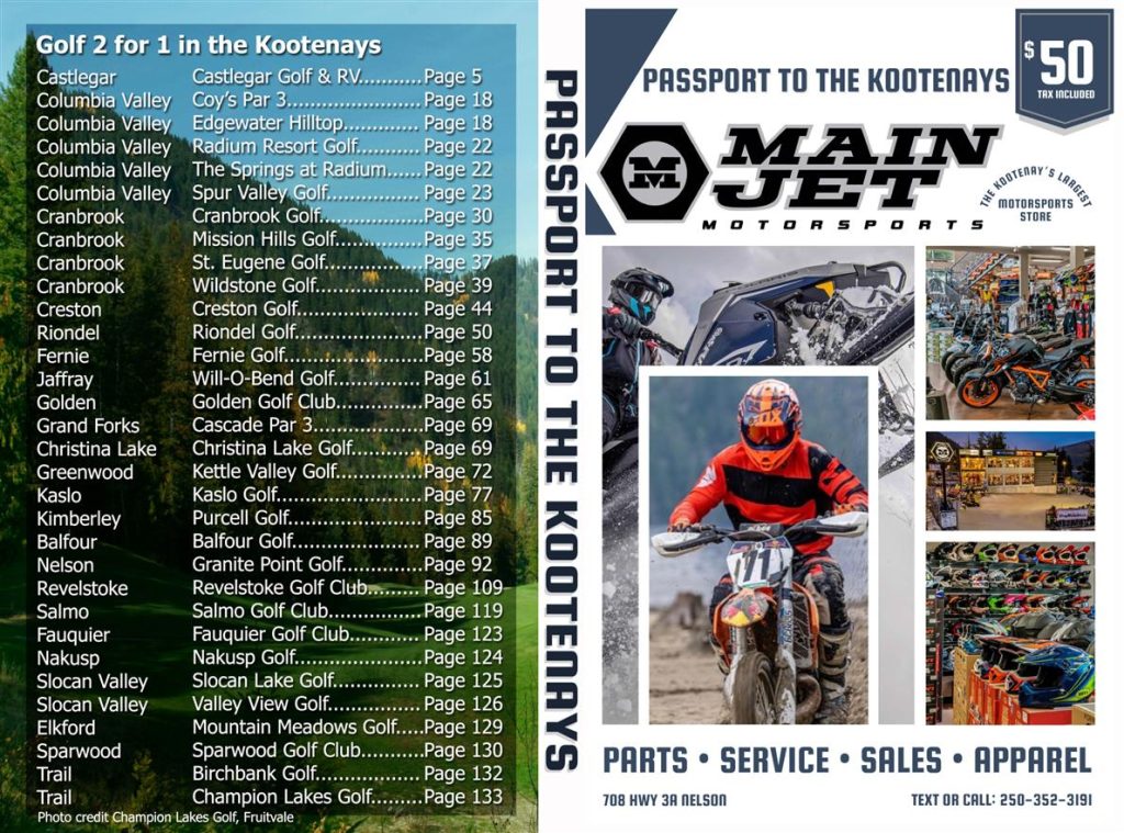Passport to the Kootenays front and back cover 2024